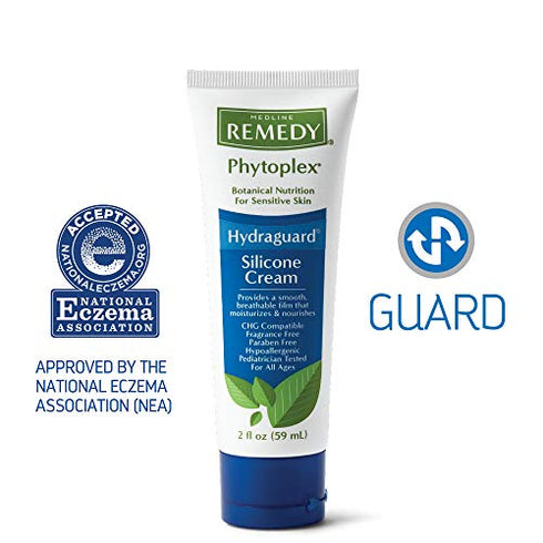 Medline Remedy Phytoplex Hydraguard Silicone Cream, Hypoallergenic, Unscented, 2-oz Tube