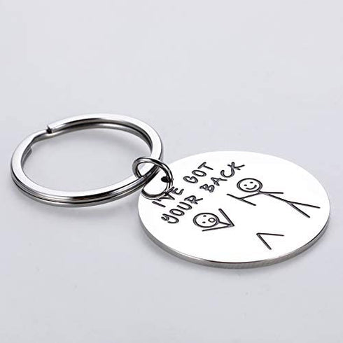 Funny Friendship Gifts Keychain for Best Friend BFF Sisters Birthday Christmas Valentine Gifts for Daughter Son Boys Girls I Got Your Back Graduation for Women Men Gag Present for Besties Brother