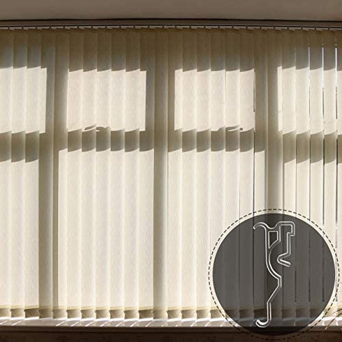 Jetec Valance Clips 2.5 Inch Arc-Shaped Window Valance Clips Clear Plastic Valance Retainer Clips Blind Valance Clips Hidden Valance Clips (20 Pieces)