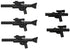 LEGO Star Wars Minifigure Blaster Guns Accessories 5 Pieces (3 Long Blasters, 2 Short Blasters)