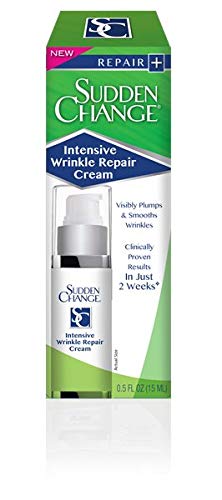 Sudden Change Intensive Wrinkle Repair Cream - Face Lotion For Deep Wrinkles - Clinically Proven & Recommended By Professionals - Collagen & Elastin Booster - Reduce Fine Lines & Wrinkles In 2 Weeks, 0.5 Oz