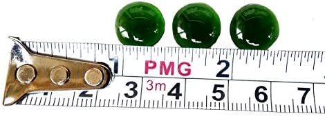 Rastogi Handicrafts Tiny Centerpieces, Glass Gems for Vase Fillers,Wedding Decoration Pebbles One Side Flat Small 100 pcs (Green) 12 mm