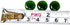 Rastogi Handicrafts Tiny Centerpieces, Glass Gems for Vase Fillers,Wedding Decoration Pebbles One Side Flat Small 100 pcs (Green) 12 mm