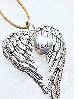 Dad Memorial Angel Wings Christmas Ornament Sympathy Bereavement Keepsake In Memory of Father Gift