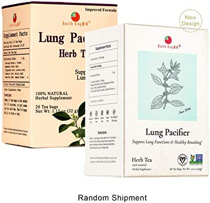Health King Medicinal Teas Lung Pacifier Herb Tea Bags, 20 Count