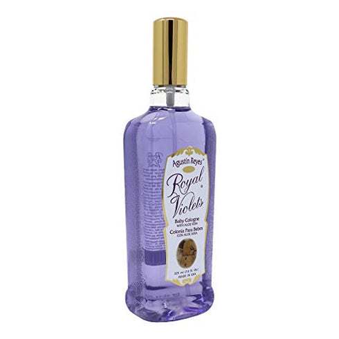 Royal Violets Baby Cologne with Aloe Vera for Baby Sensitive Skin, Relaxing Aroma, 7.6 Fl Oz, bottle