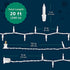 PREXTEX Christmas Lights (20 Feet, 100 Lights) - Clear White Christmas Tree Lights with White Wire - Indoor/Outdoor Waterproof String Lights - Warm White Twinkle Lights
