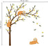 decalmile Large Tree and Sloths Wall Decals Kids Wall Stickers Baby Nursery Childrens Bedroom Wall Decor (Tree Size: 46 Inches)