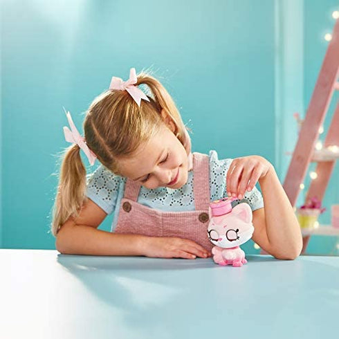 Kindi Kids Show N Tell Pets - Caterina The Kitten - 4" Pet and Shopkin Accessory - 2pc