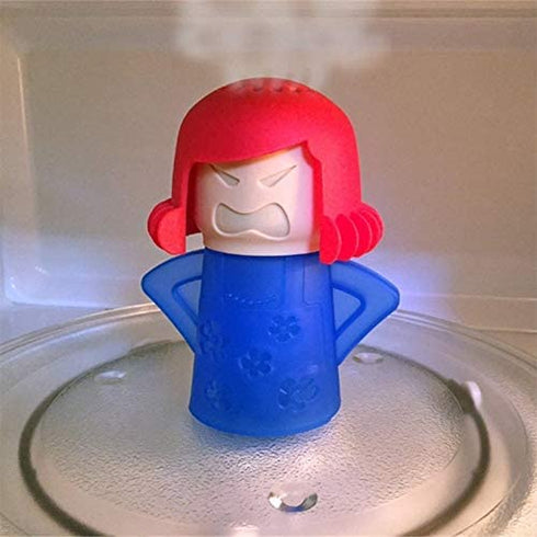 FYGAIN Angry Mama Microwave Cleaner, Microwave Oven Steam Cleaner, Angry Mom Steamer Cleaning Crud Easily in Minutes, Steam Cleans and Disinfects with Vinegar and Water for Kitchen