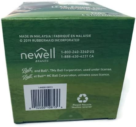 Ball Wide Mouth Storage Lid Leakproof 6 pk, Black, Airtight, Freezer Safe, Dishwasher Safe & BPA free (2)