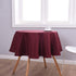 Biscaynebay Textured Fabric Round Tablecloths 60 Inches in Diameter, Burgundy Water Resistant Tablecloths for Dining, Kitchen, Wedding, Parties etc. Machine Washable