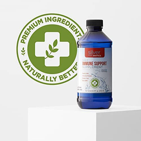 American Biotech Labs Silver Biotics Immune System Support, 8 Fl Oz (Pack of 1)