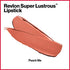 Lipstick by Revlon, Super Lustrous Lipstick, High Impact Lipcolor with Moisturizing Creamy Formula, Infused with Vitamin E and Avocado Oil, 628 Peach Me