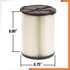 RIDGID Everyday Dirt 1-Layer Pleated Paper Filter