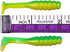 THKFISH 30Pcs Paddle Tail Swimbaits 2 INCH Bicolor Soft Plastic Fishing Lure Swim Baits for Crappie Bass Trout Mixed Color