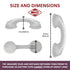 Safe-er-Grip Safe-er-Grip Changing Lifestyles Suction Cup Grab Bars for Bathtubs & Showers; Safety Bathroom Assist Handle, White, 12 inches