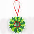Baker Ross EX729 Holly and Berry Glitter Foam Stickers - Pack of 200, for Kids to Decorate Christmas Cards and Collage