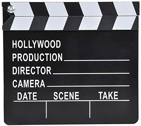 Rhode Island Novelty 7 Inch x 8 Inch Hollywood Movie Clapboard, Six Per Order