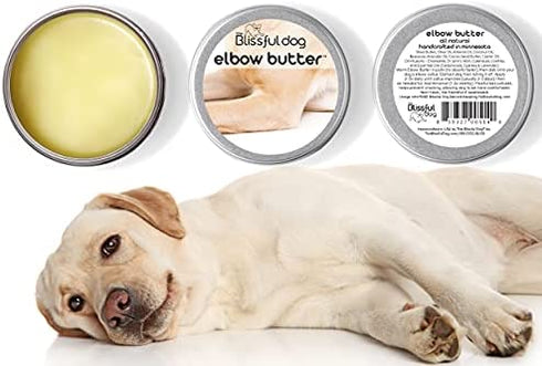 The Blissful Dog Elbow Butter Moisturizes Your Dog's Elbow Calluses - Dog Balm, 2-Ounce