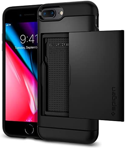 Spigen Slim Armor CS Designed for iPhone 8 Plus Case (2017) / Designed for iPhone 7 Plus Case (2016) - Black