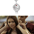 UoYu 2 Pcs The Vampire Diaries Elena Gilbert Opening Vervain Locket Pendant Necklace and Daywalking Katherine Necklace Pendant Charm Necklace-Royal Blue with Transparent Box
