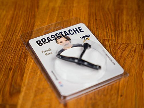 Brasstache - Clip-on Mustache for French Horn Mouthpiece