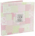 MCS MBI 12.5x13.5 Inch Baby Scrapbook Album with 12x12 Inch Pages with Photo Opening, Pink Quilt Design (860072)