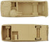 BMC Classic Marx Landing Craft - 4pc Tan vs. OD Green Plastic Army Men Vehicles