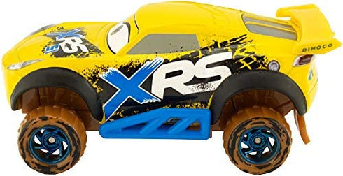 Disney Pixar Cars XRS Mud Racing Vehicle Assortment 1:55 scale Die-Casts, Real Suspensions, Off-Road, Dirt-splashed Design, All-terrain Wheels, Ages 3 and up
