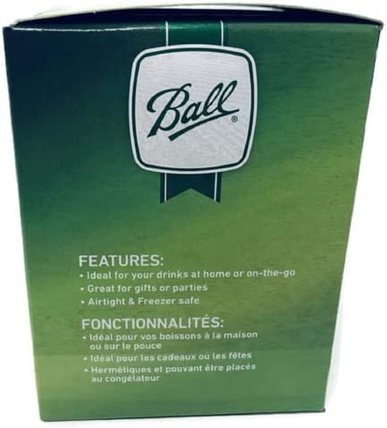 Ball Wide Mouth Storage Lid Leakproof 6 pk, Black, Airtight, Freezer Safe, Dishwasher Safe & BPA free (2)