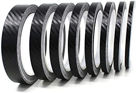 Vinyl Stripe Tape 751 Pinstriping Striping Sticker 33ft Car Motorcycle Bike RC Car Truck Boat Decal (Carbon Black, 0,236“)
