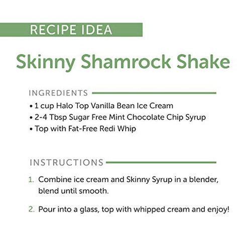 Jordan’s Skinny Syrups Mint Chocolate Chip, Sugar Free Flavoring Syrup, 25.4 Ounce Bottle