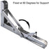 2 Foldable Shelf Brackets, Wall-Mounted DIY Desktop Desktop Triangle Bracket 8 inches, 12 inches,10 inches,16 inches,Thick Heavy-Duty Stainless Steel Foldable Bracket (10inches)