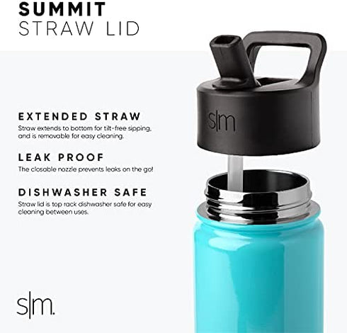 Simple Modern Kids Water Bottle with Straw Lid | Insulated Stainless Steel Reusable Tumbler for Toddlers, Girls, Boys | Summit Collection | 10oz, Under Construction