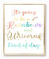 Brooke & Vine Unicorn Rainbow Little Girls Room Wall Decor Art Prints - (UNFRAMED 8 x 10) - Inspirational Kids Children’s Tween Posters for Home, Birthday Party, Bedroom, Bathroom, Playroom (Unicorn Rainbow)