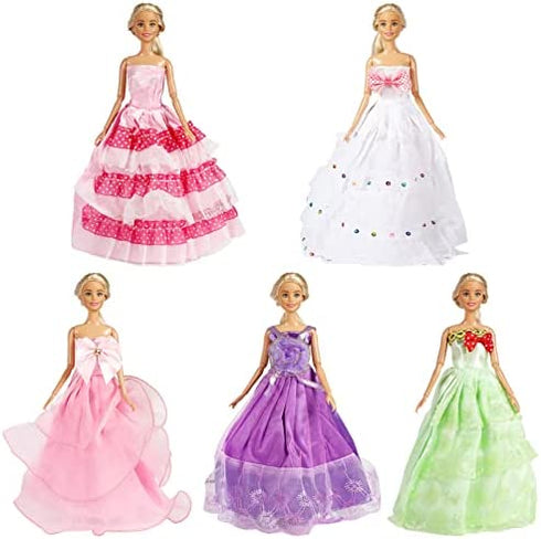 SOTOGO 12 Sets Doll Clothes for 11.5 Inch Girl Doll Handmade Doll Outfits Fashion Doll Dresses Party Wedding Dresses Doll Gowns