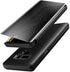 AICase Galaxy Note 9 Case, Luxury Translucent View Window Front Cover Mirror Screen Flip Smart Electroplate Plating Stand 360 Full Body Protective Case for Samsung Galaxy Note 9 (Midnight Black)