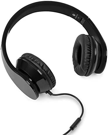 EONON Active Noise Cancelling Headphones Wired, Over Ear with Mic, Sound Cancelling Headphones Foldable Lightweight L0326/C1100A/C1100B/L0299A/L0322/L0325 Car DVD Player - A0136B?Black?