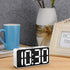 DreamSky Compact Digital Alarm Clock with USB Port for Charging, 0-100% Adjustable Brightness Dimmer, White Bold Digit Display, Adjustable Alarm Volume, Bedside Alarm Clock with Snooze,12/24Hr