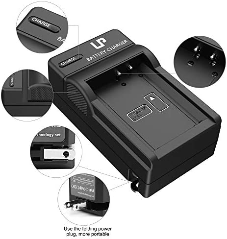 LP-E10 Battery Charger, LP Charger Compatible with Canon EOS Rebel T7, T6, T5, T3, T100, 4000D, 3000D, 2000D, 1500D, 1300D, 1200D, 1100D & More (Not for T3i T5i T6i T6s T7i)