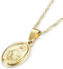Finrezio 14K Gold-Plated Catholic Christian Jewelry Cross and Virgin Mary Pendant Necklace for Women Multilayer Necklace Set