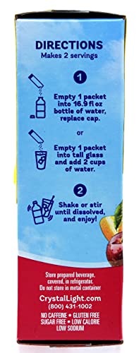 Crystal Light On The Go Fruit Punch Drink Mix, 10-Count Boxes (Pack of 5)