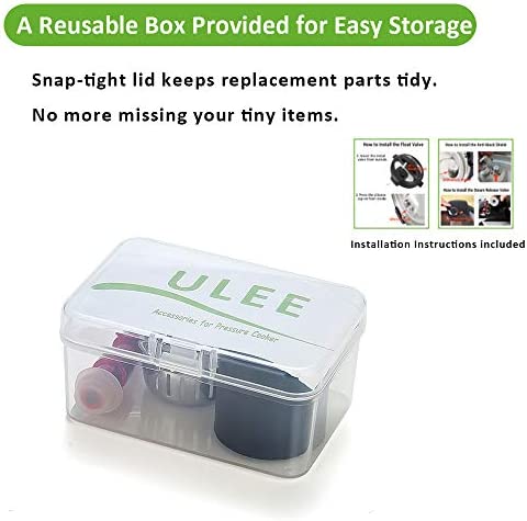 Steam Release Handle, Float Valve Compatible with Instant Pot Duo/Duo Plus 8 Qt - Also Including Replacements Parts of Float Valve Gaskets and Anti-Block Shield
