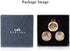 Vertini 24K PT. Gold Golf Ball Markers with Magnetic Hat Clip Basic Set Fashionable Golf Gifts for Golfer Elegant Golf Accessories for Men and Women Golden Ball Marker for Hole in One