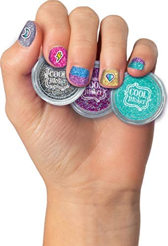 Cool Maker, GO Glam Glitter Nails DIY Activity Kit for 5 Manicures, for Kids Aged 8 and up