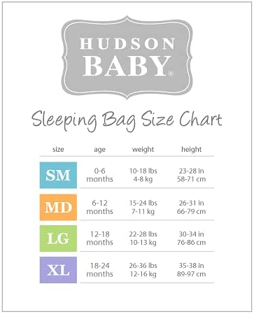 Hudson Baby Unisex Baby Premium Quilted Long Sleeve Sleeping Bag and Wearable Blanket