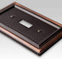 AMERELLE 94TTTVB Continental Triple Toggle Cast Metal Wallplate in Aged Bronze