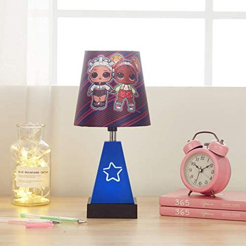 Idea Nuova LOL Surprise 2 in 1 Table Lamp with Nightlight, 11.5" H x 5.5" W
