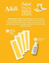 Nad's Facial Wax Strips - Natural All Skin Types - Waxing Kit With 30 Face Wax Strips & Post Wax Oil, 1 Count